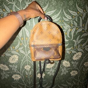 Louis Vuitton Palm Springs mini backpack reverse